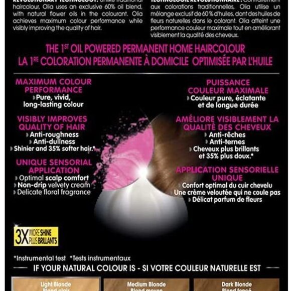 Garnier Olia Permanent Oil Powered Hair Color, 9.0 Light Blonde - Picture 3 of 8